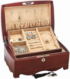 Jewelry Boxes B2 Layer Jewelry Case With Key Velvet Lining Jewelry Organizer Box Jewelry Display For Necklaces Bracelet Gift
