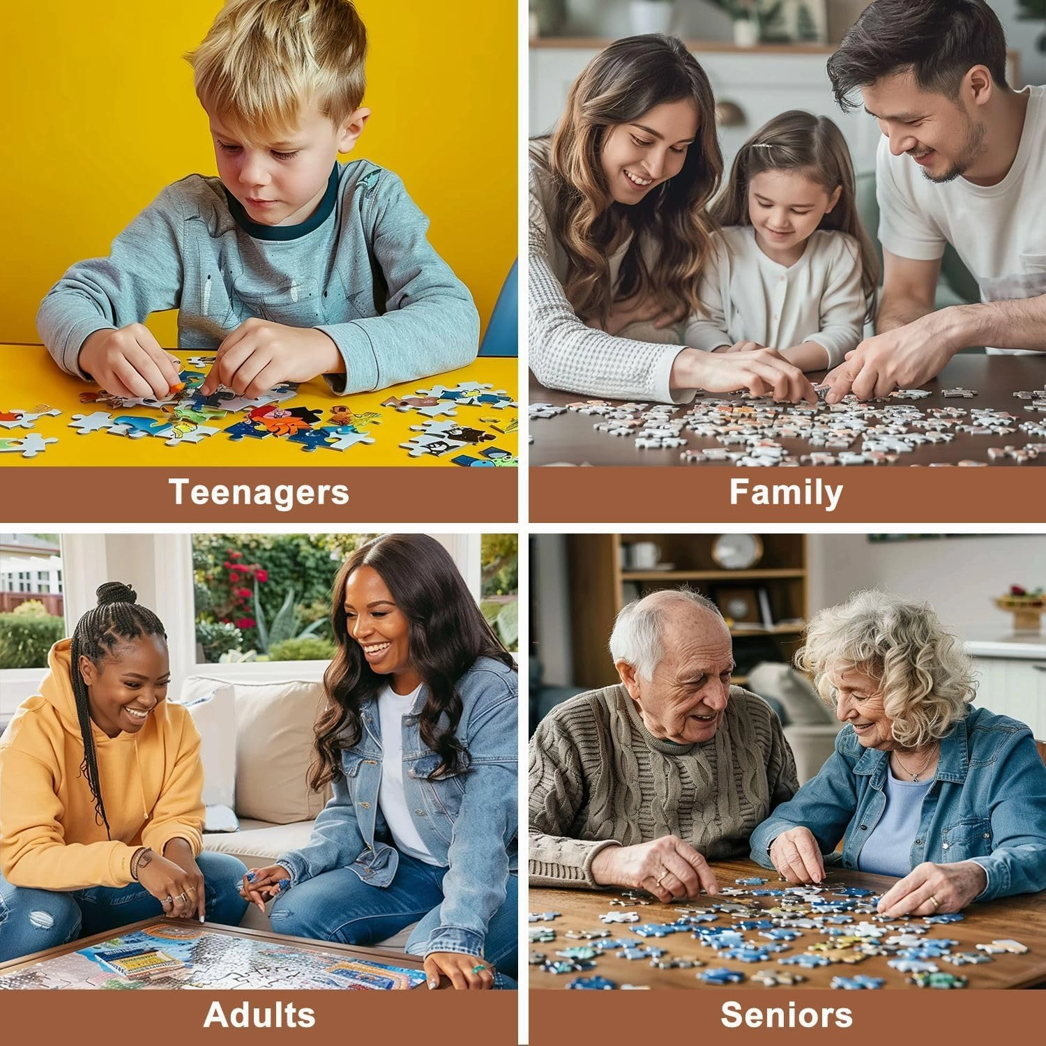 Jigsaw Puzzles 1000 Pieces for Adult Pink Water Lily koi carp Puzzle Game for Family Wooden Puzzle Toy Educational Games Puzzles for Home Decor