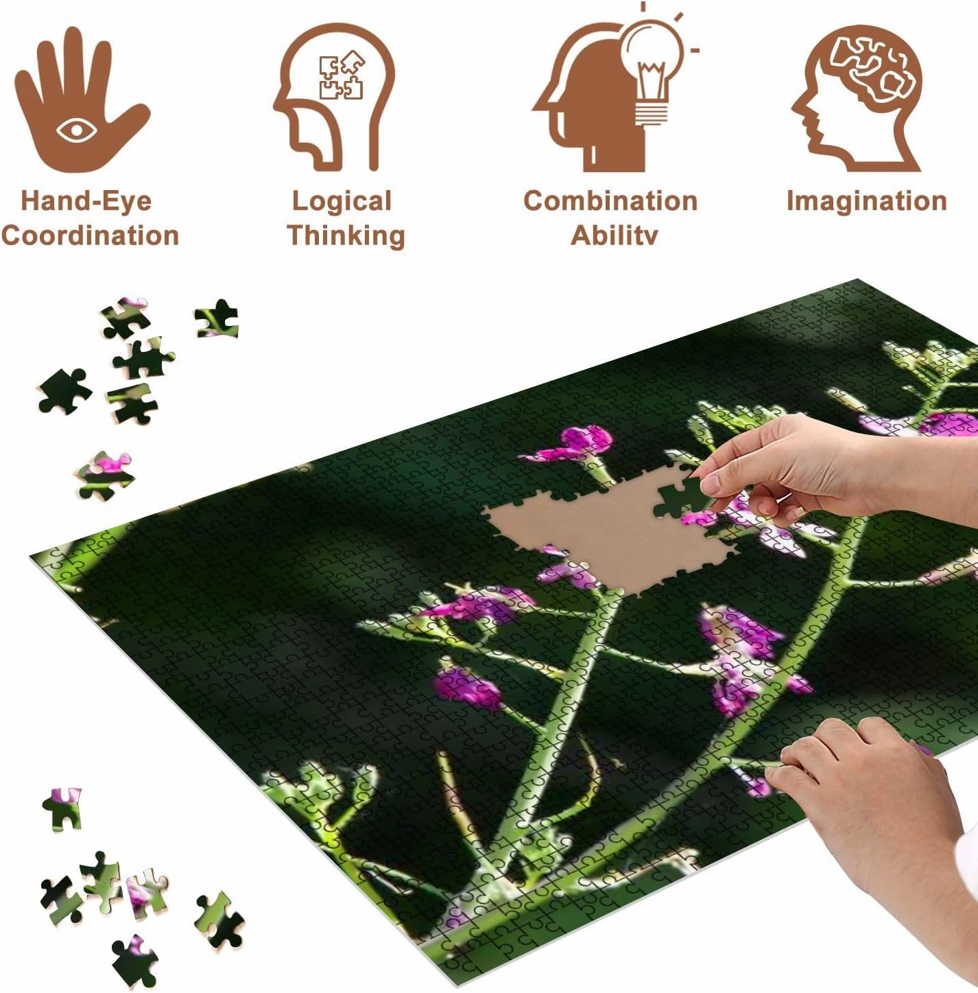 Jigsaw Puzzles 1000 Pieces for Adult Riverfront Regional Park Two Beautiful Lakes for Fishing Kayaking Puzzle Game for Family Wooden Puzzle Toy Educational Games Puzzles for Home Decor