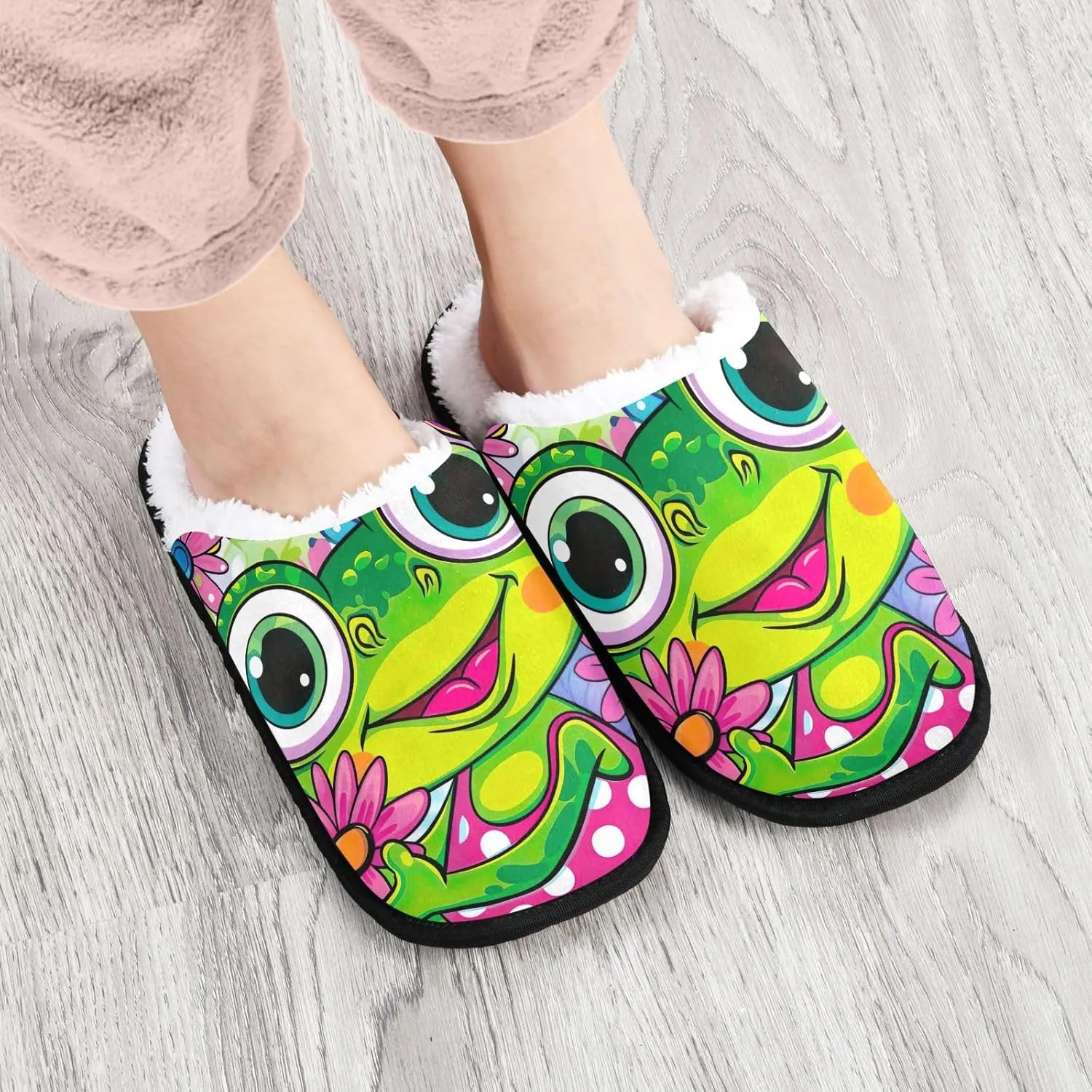 Joisal Tie Dye Dragonflies Portable Women’s Slippers, Womens House Shoes, Travel Slippers for Airplane 35-45