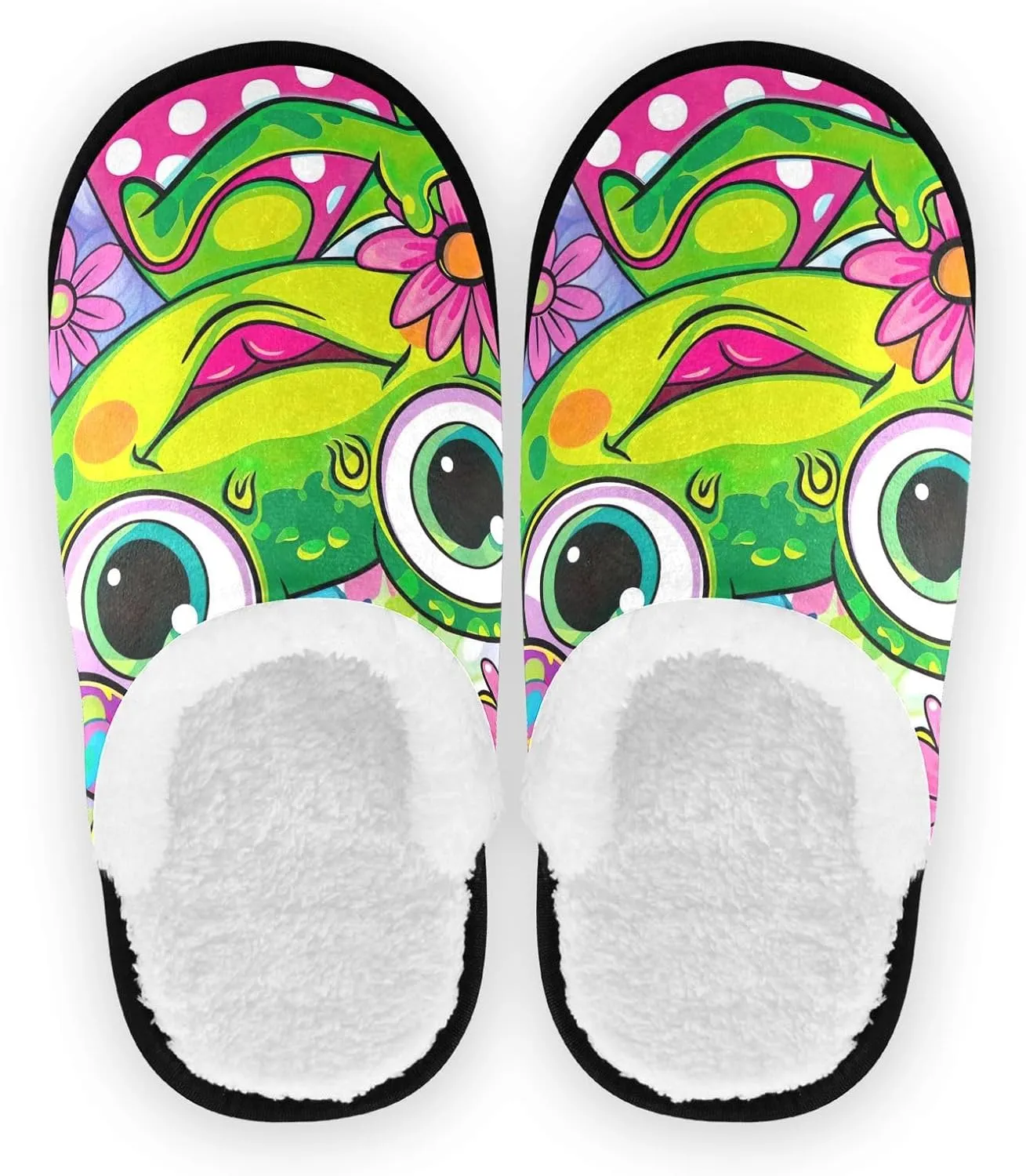 Joisal Tie Dye Dragonflies Portable Women’s Slippers, Womens House Shoes, Travel Slippers for Airplane 35-45