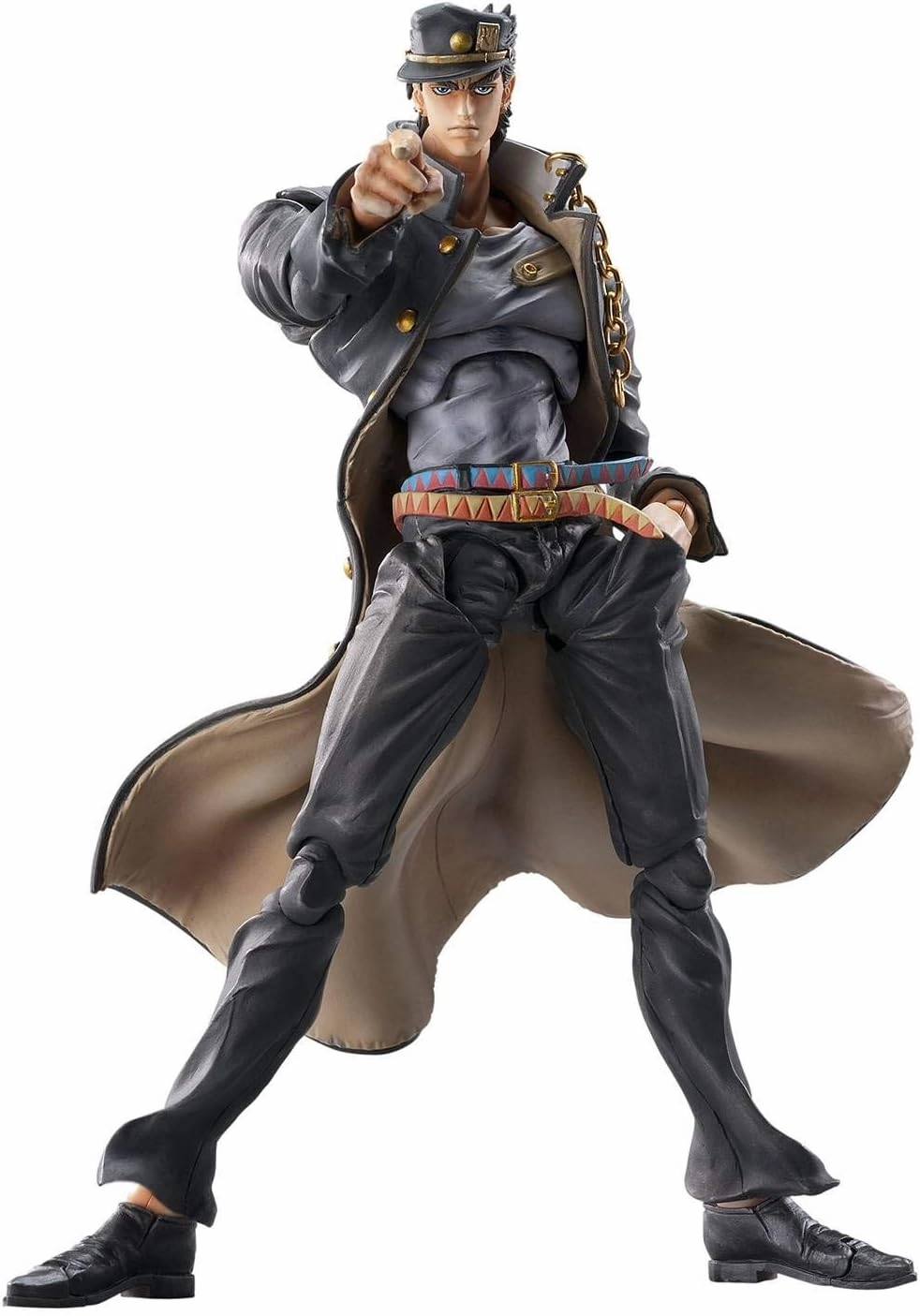 JoJo's Bizarre Adventure Part 3: Chozo Kado Jotaro Kujo 1.5 Super Action Statue Figure, Multicolor