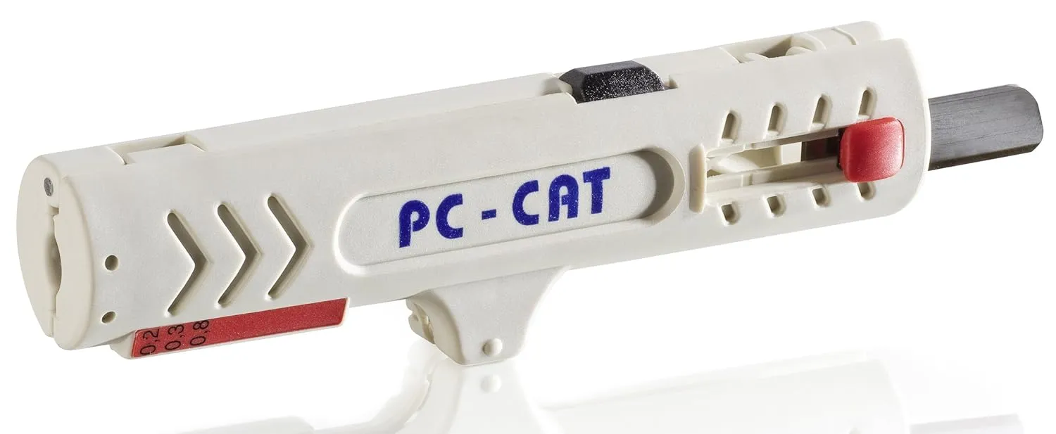Jokari 30161 PC-CAT for PVC-Insulated CAT and Twisted Pair Cables, 12.4cm L x 3.5cm W x 2.5cm H