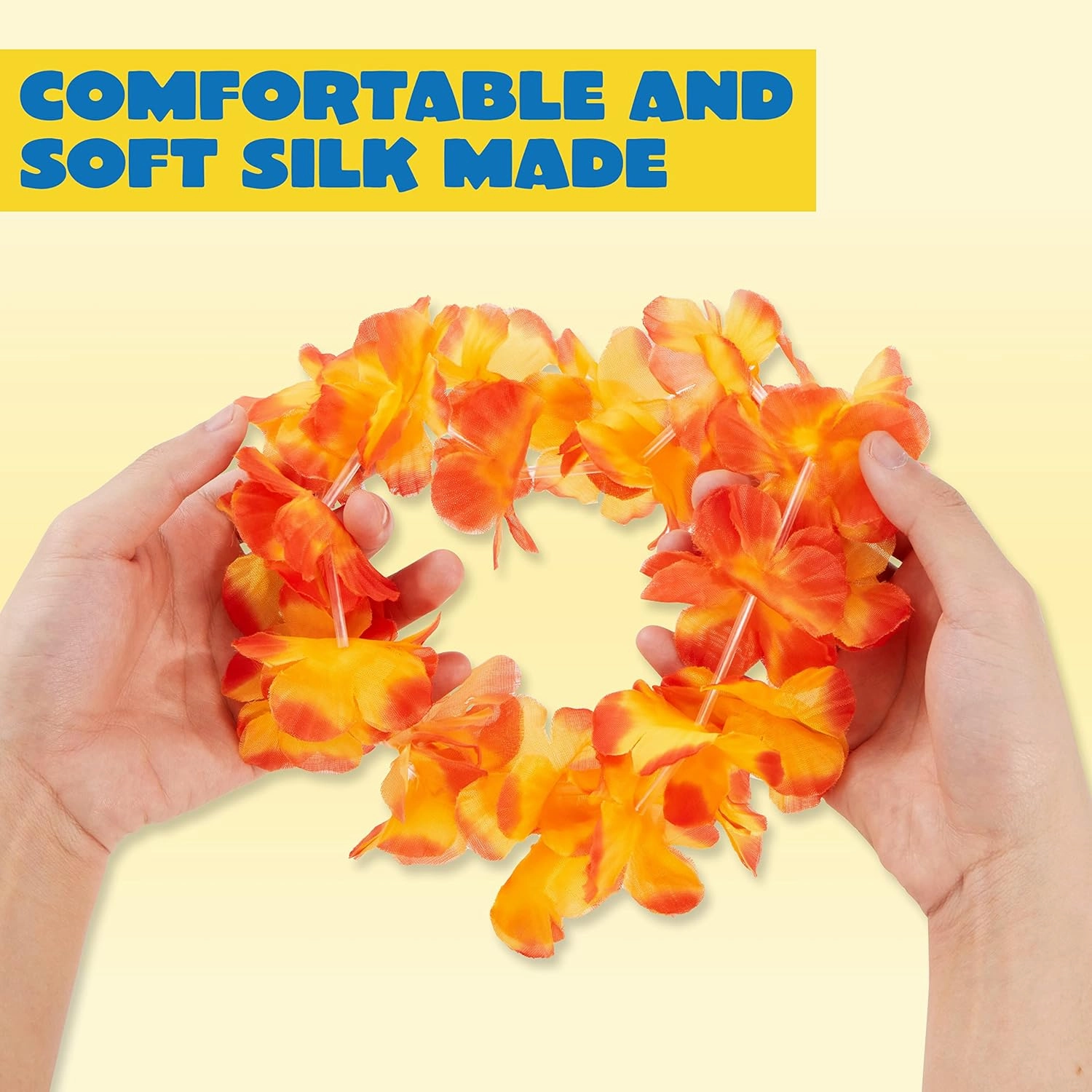Joyin Toy 36 Counts Hawaiian Leis Bulk, Tropical Flower Lei Hawaiian Lei Beach Hawaii Luau Party Favors Decoration Birthday Party Supplies(3 Dozen)