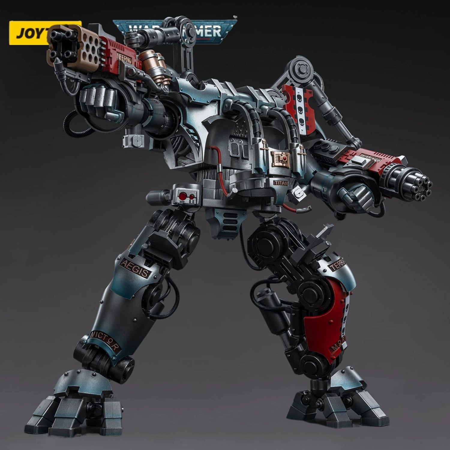 JOYTOY 1/18 Warhammer 40K Action Figure Grey Knights Nemesis Dreadknight Mecha Collection Model,Brithday Gift - 17‘’,Classic Character,Collectible Age 15 and Above