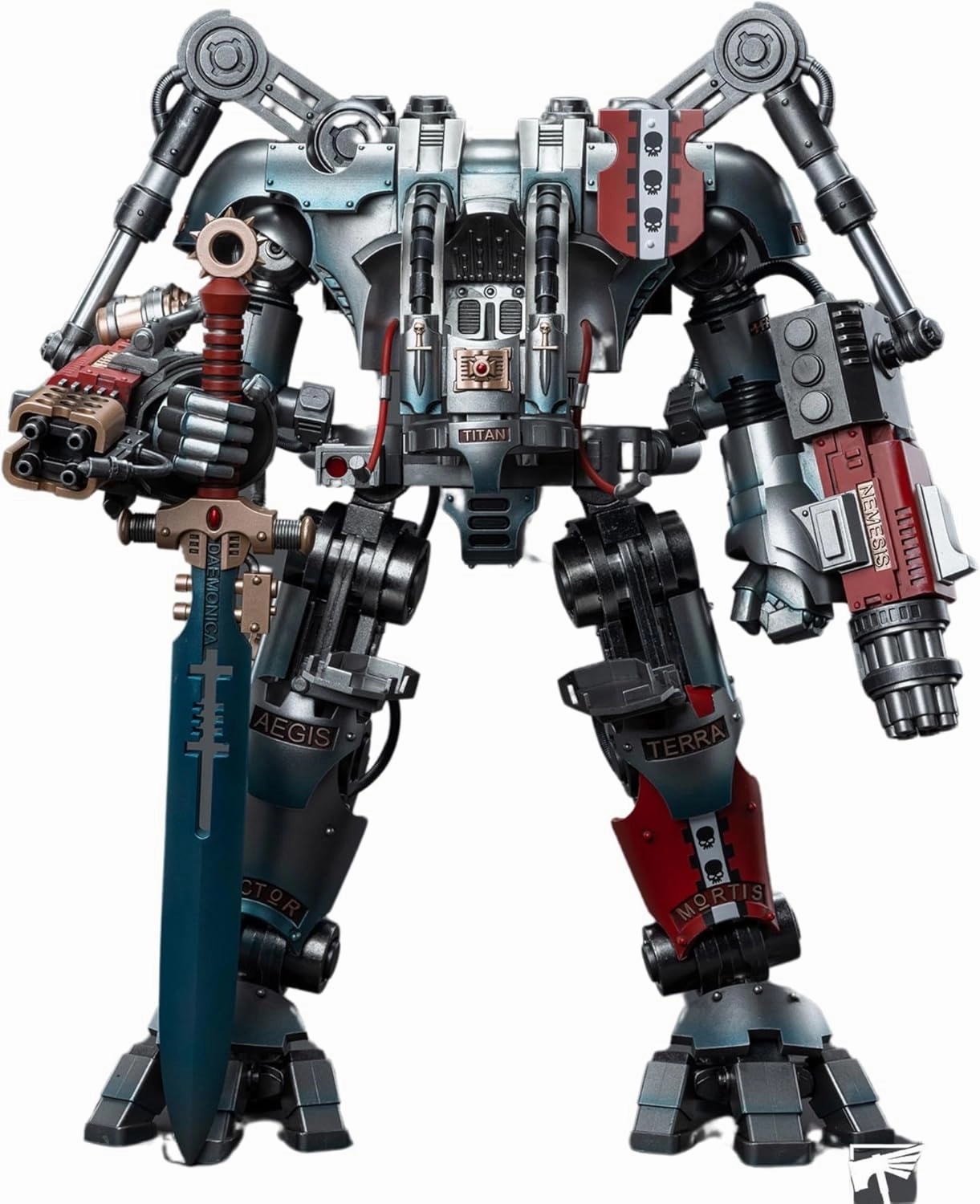 JOYTOY 1/18 Warhammer 40K Action Figure Grey Knights Nemesis Dreadknight Mecha Collection Model,Brithday Gift - 17‘’,Classic Character,Collectible Age 15 and Above