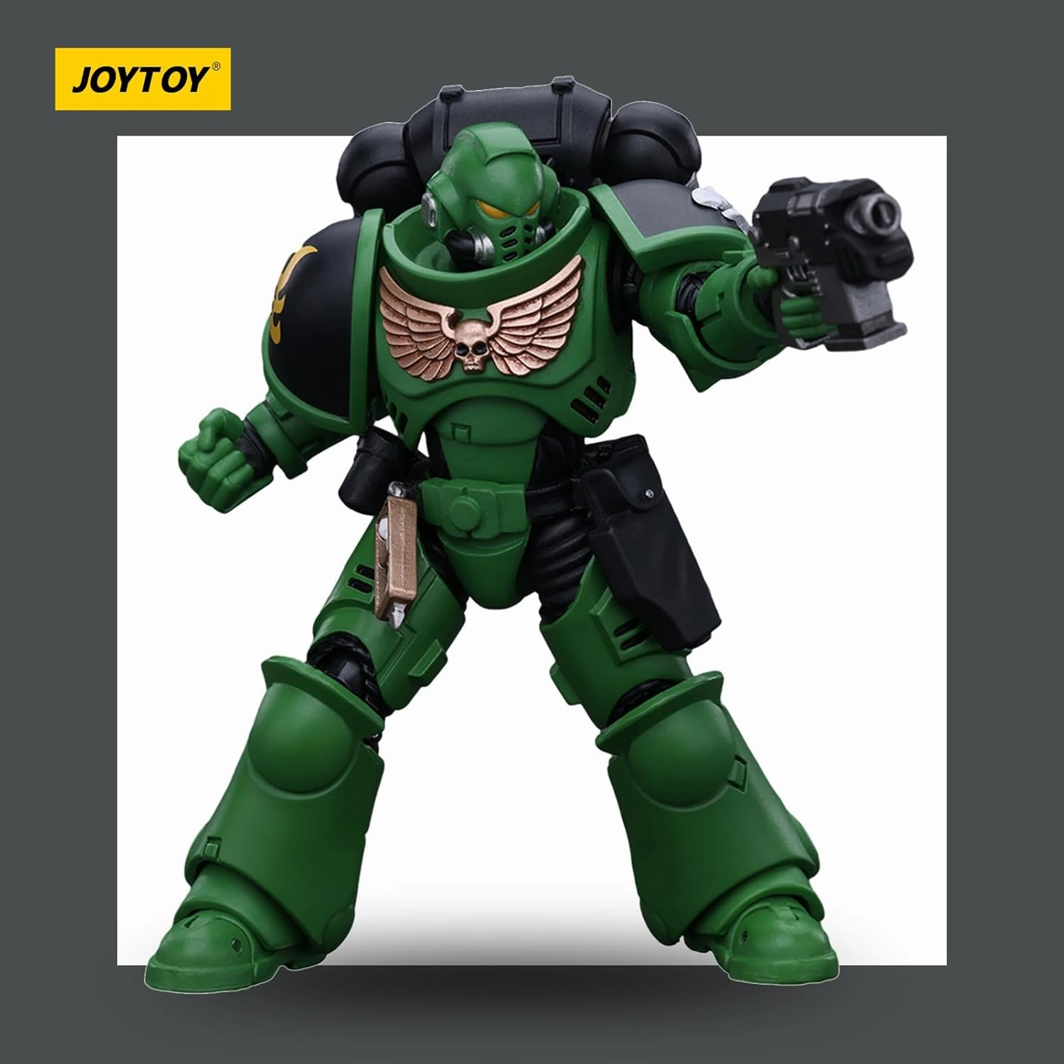 JOYTOY Warhammer 40k Salamanders Intercessors Brother Haecule 1/18 Action Figure Collect and Display Model