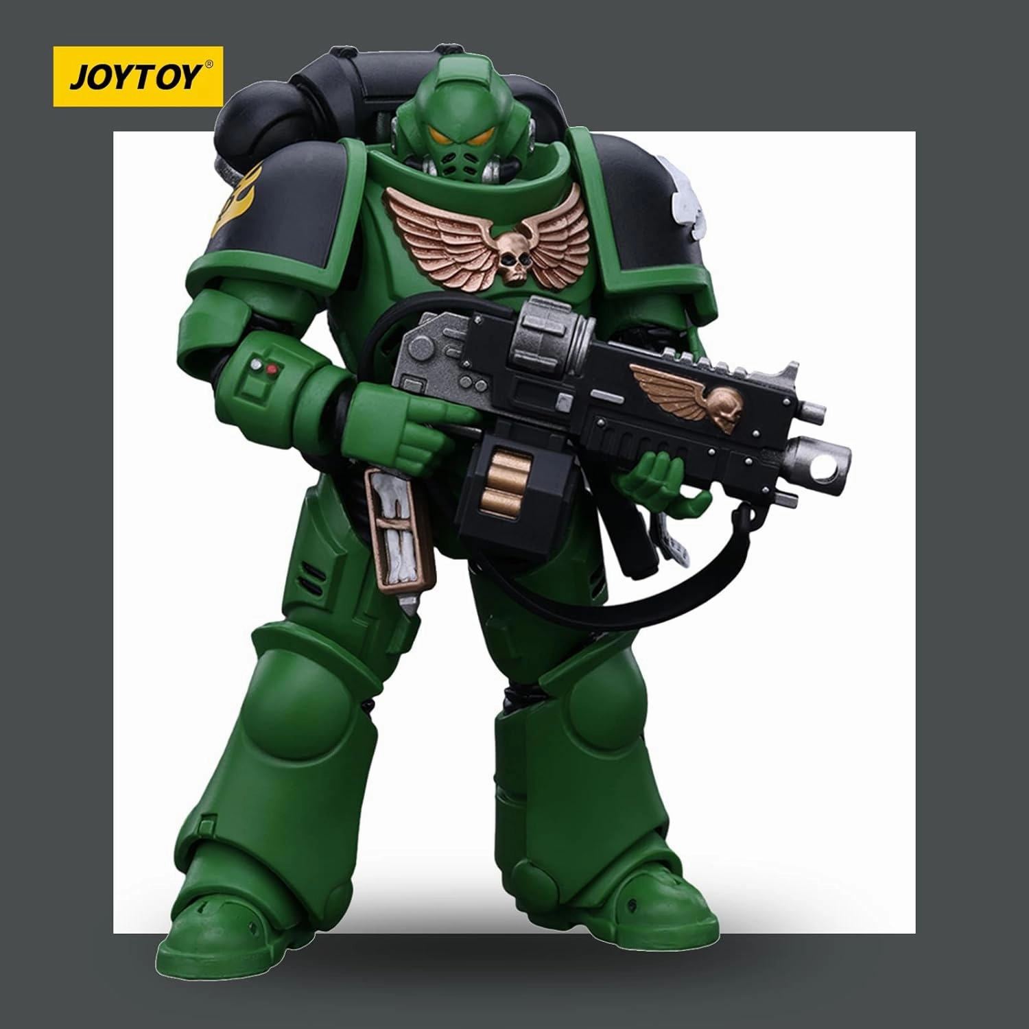 JOYTOY Warhammer 40k Salamanders Intercessors Brother Haecule 1/18 Action Figure Collect and Display Model