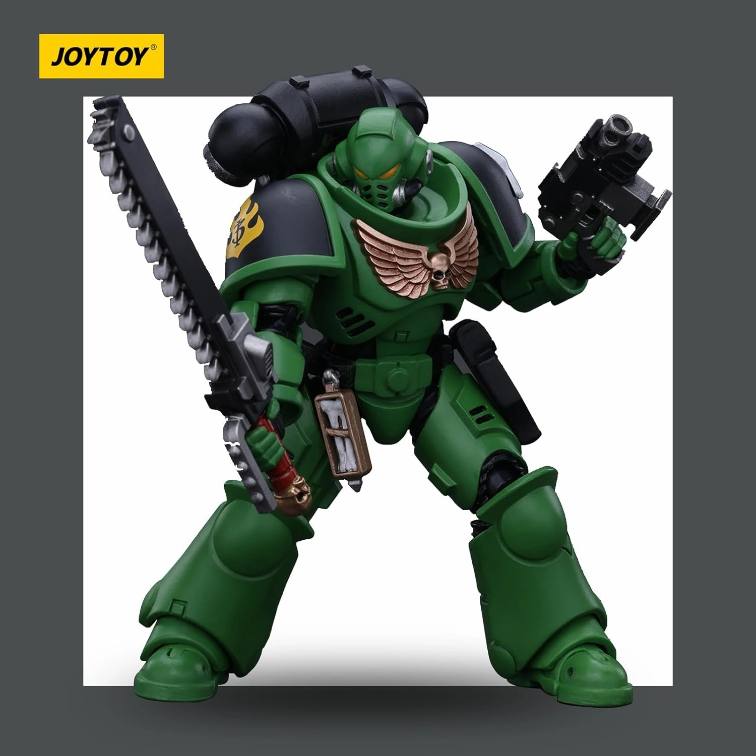 JOYTOY Warhammer 40k Salamanders Intercessors Brother Haecule 1/18 Action Figure Collect and Display Model