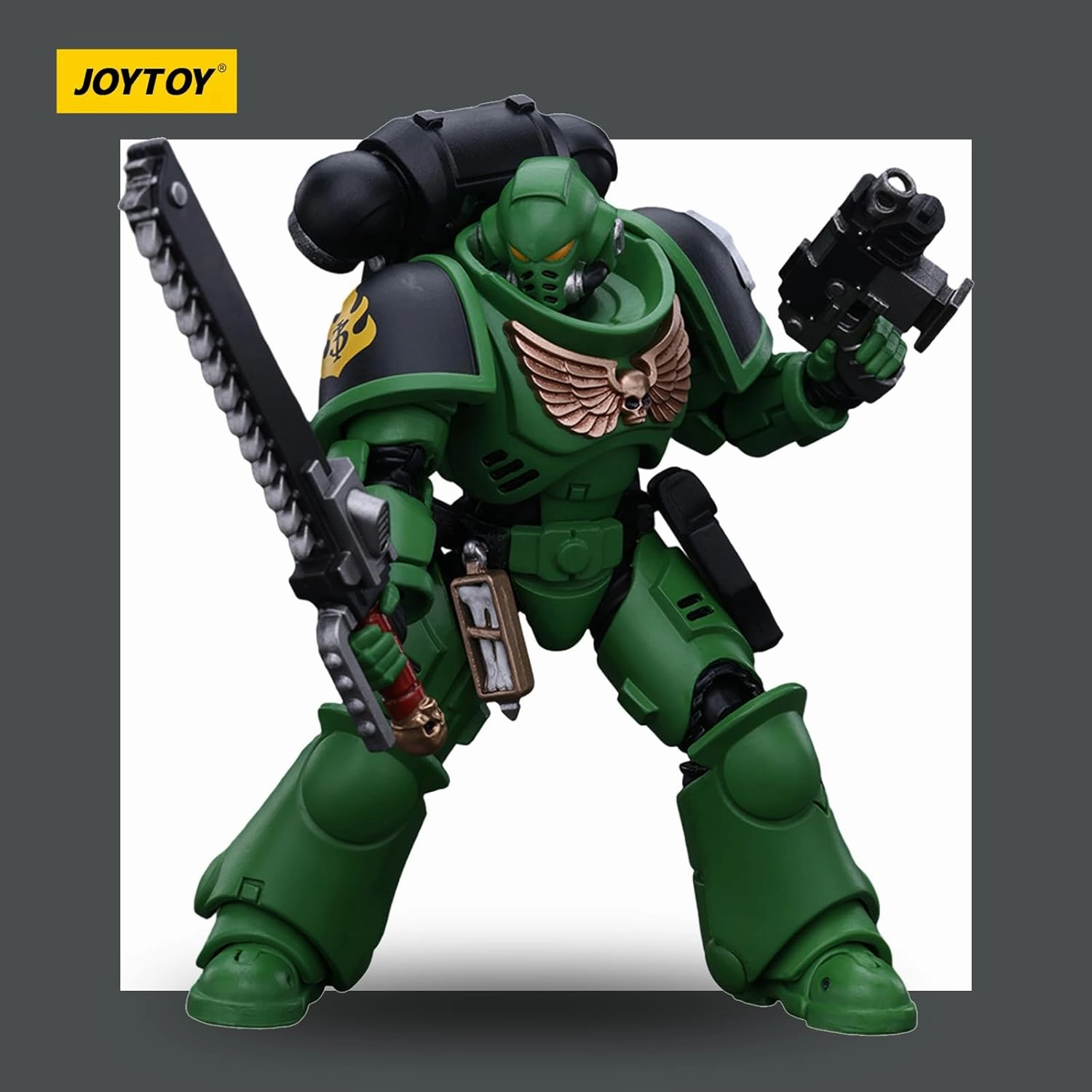 JOYTOY Warhammer 40k Salamanders Intercessors Brother Haecule 1/18 Action Figure Collect and Display Model