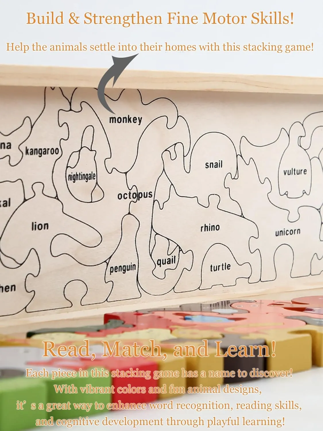 Jumbo Traffic Parade A to Z Puzzle - Educational Wooden Alphabet Playset - 5 and Up, Perfect Family Games for Kids Adults Party Friends Team Travel Birthday
