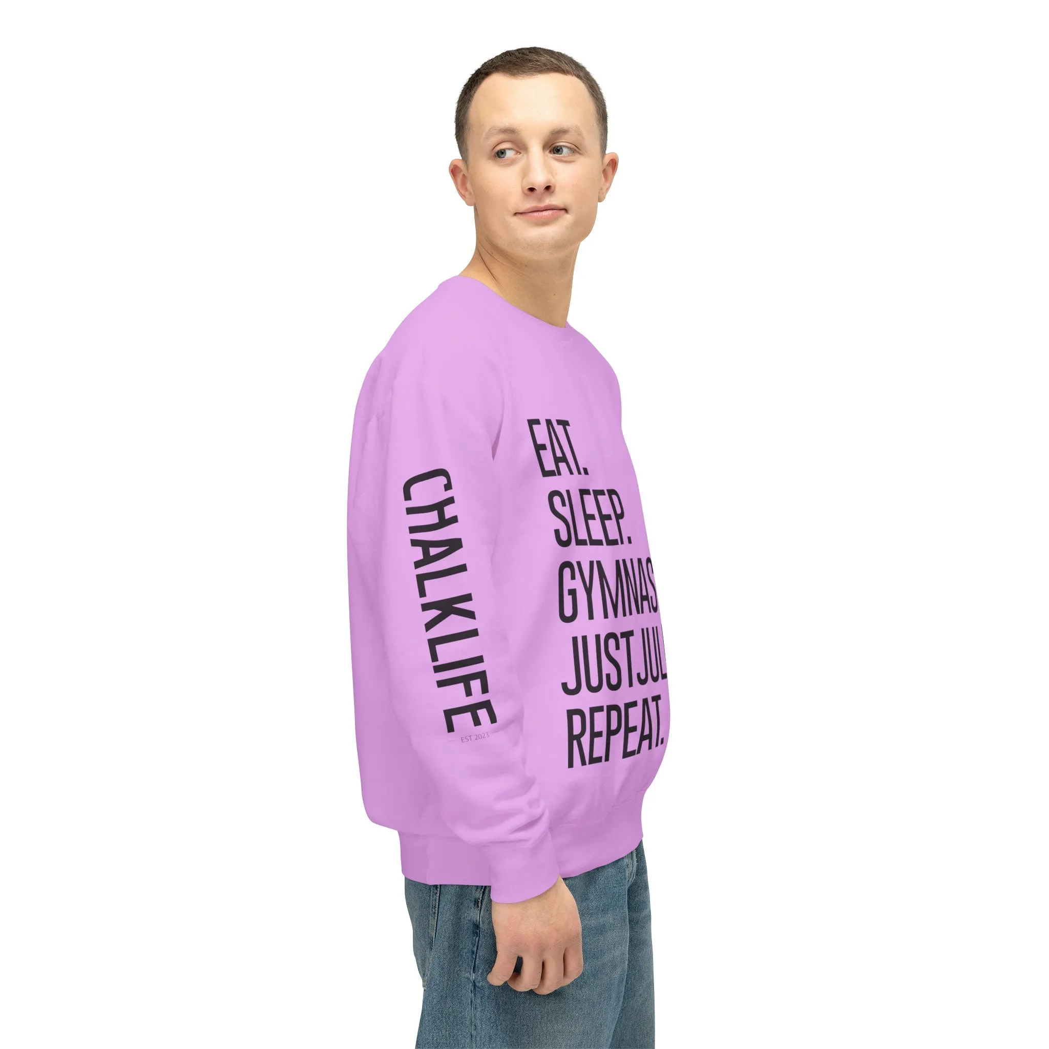 JustJules - Women's Gymnastics Events Spine - Lightweight Crewneck Sweatshirt