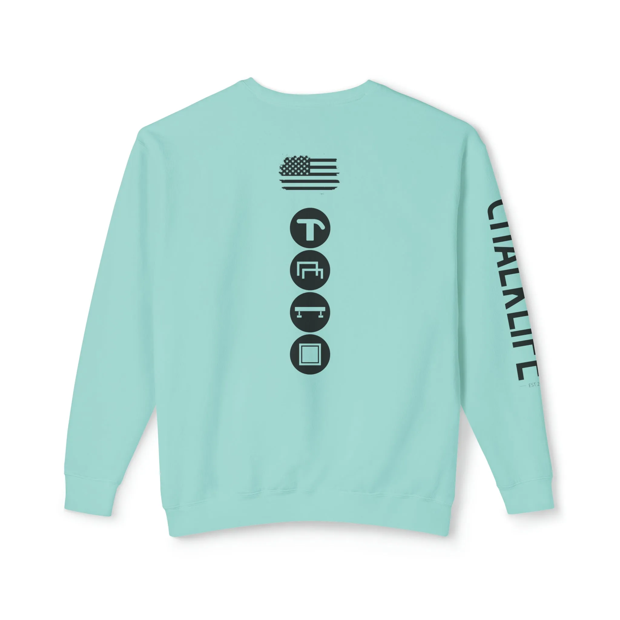 JustJules - Women's Gymnastics Events Spine - Lightweight Crewneck Sweatshirt
