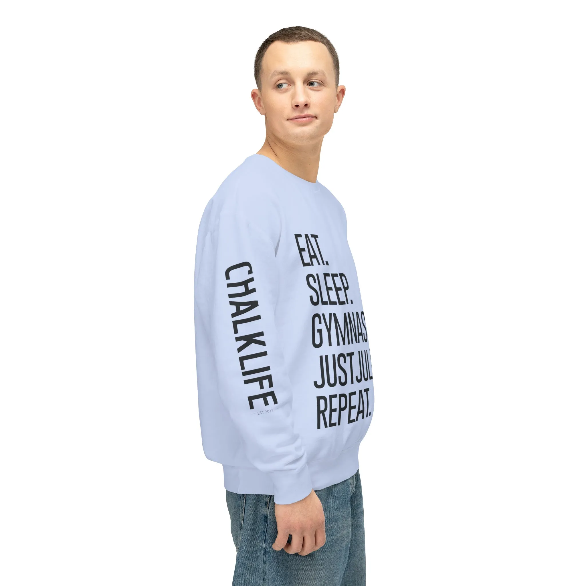 JustJules - Women's Gymnastics Events Spine - Lightweight Crewneck Sweatshirt