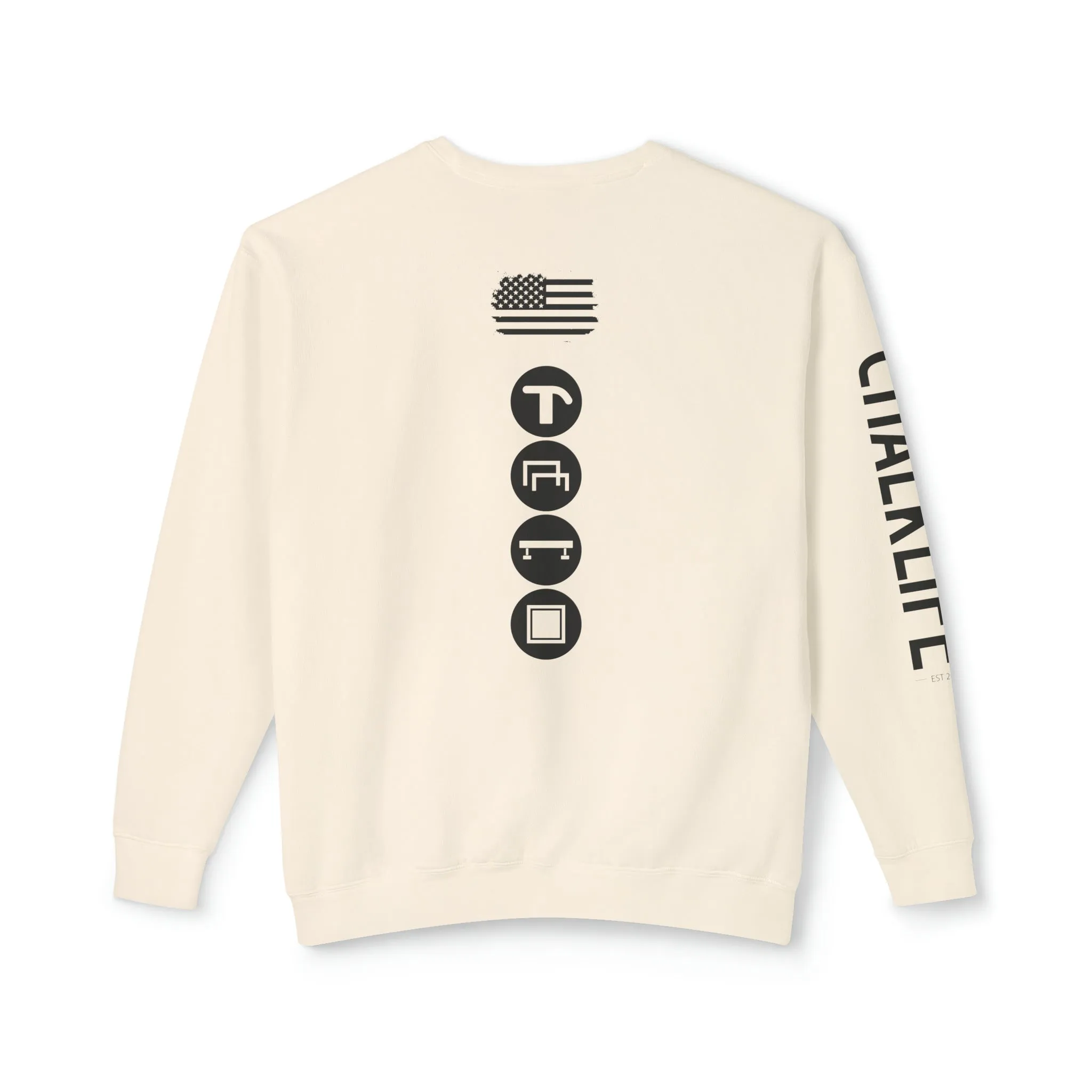 JustJules - Women's Gymnastics Events Spine - Lightweight Crewneck Sweatshirt