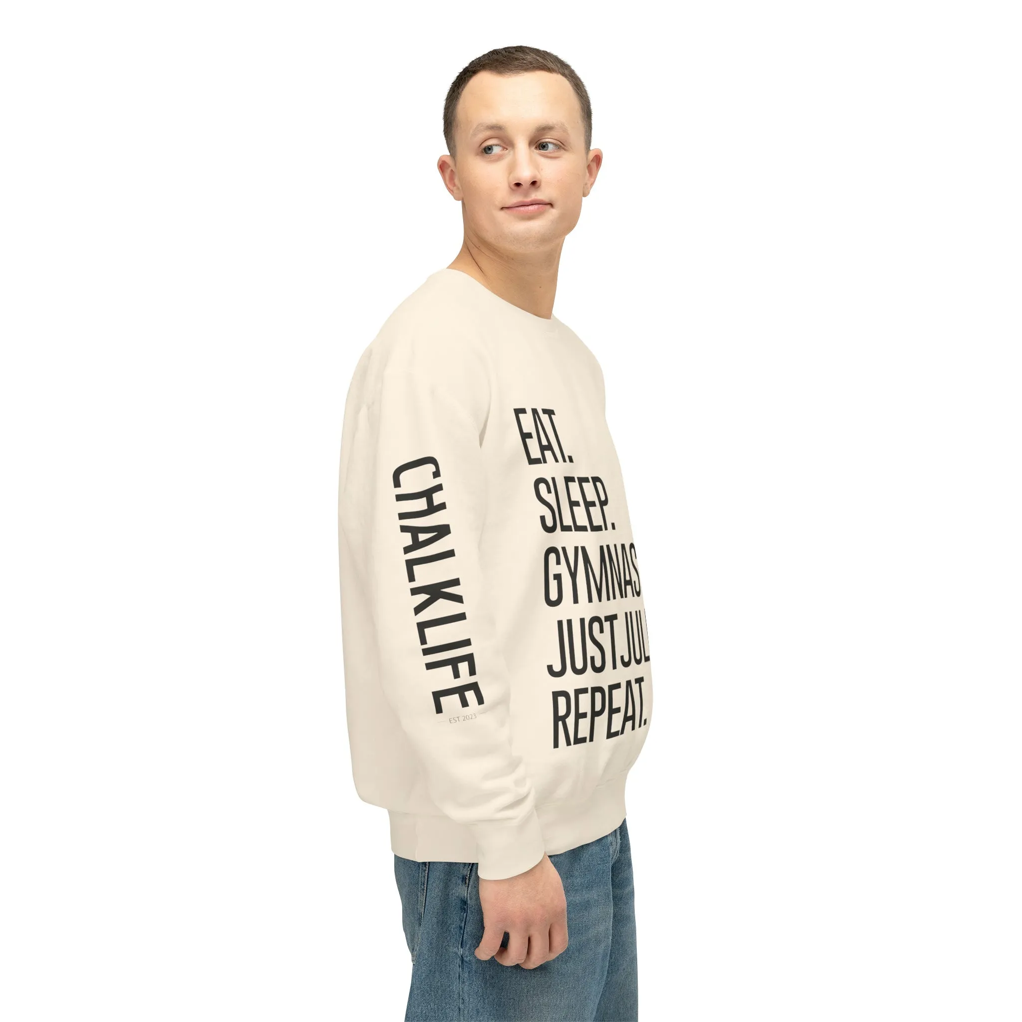 JustJules - Women's Gymnastics Events Spine - Lightweight Crewneck Sweatshirt