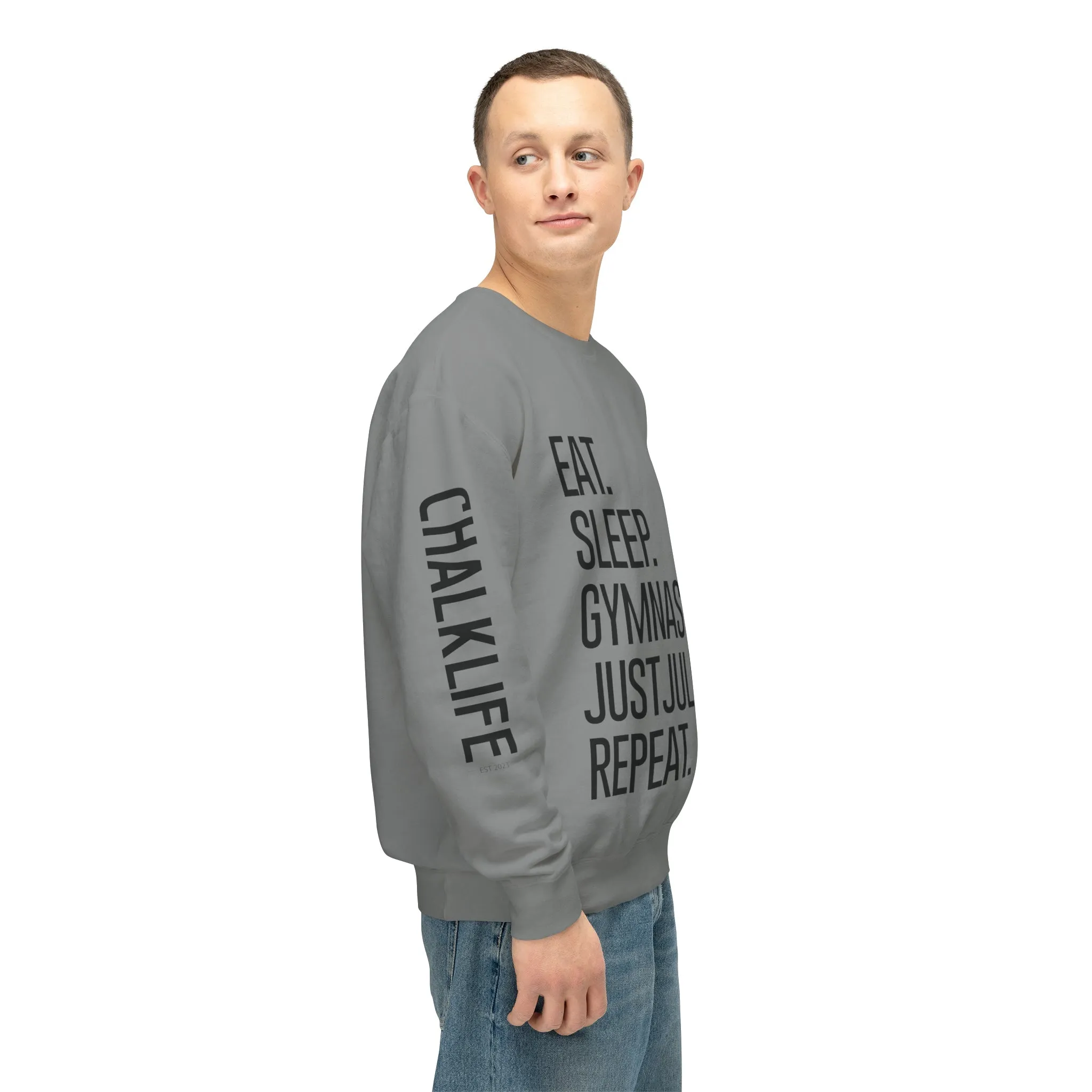 JustJules - Women's Gymnastics Events Spine - Lightweight Crewneck Sweatshirt