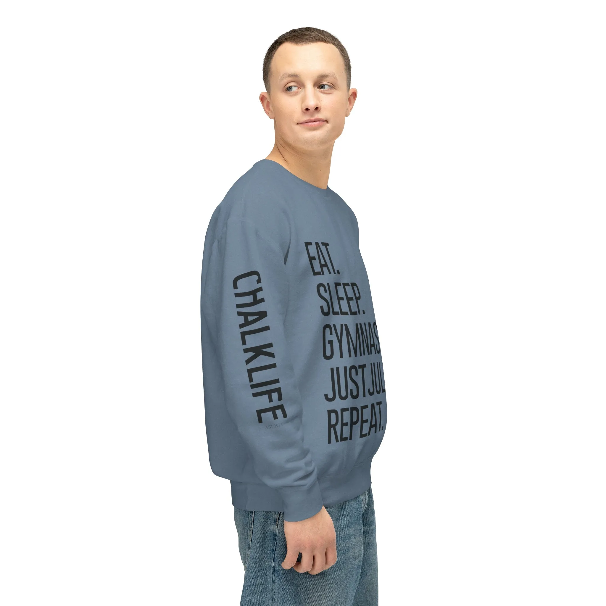 JustJules - Women's Gymnastics Events Spine - Lightweight Crewneck Sweatshirt