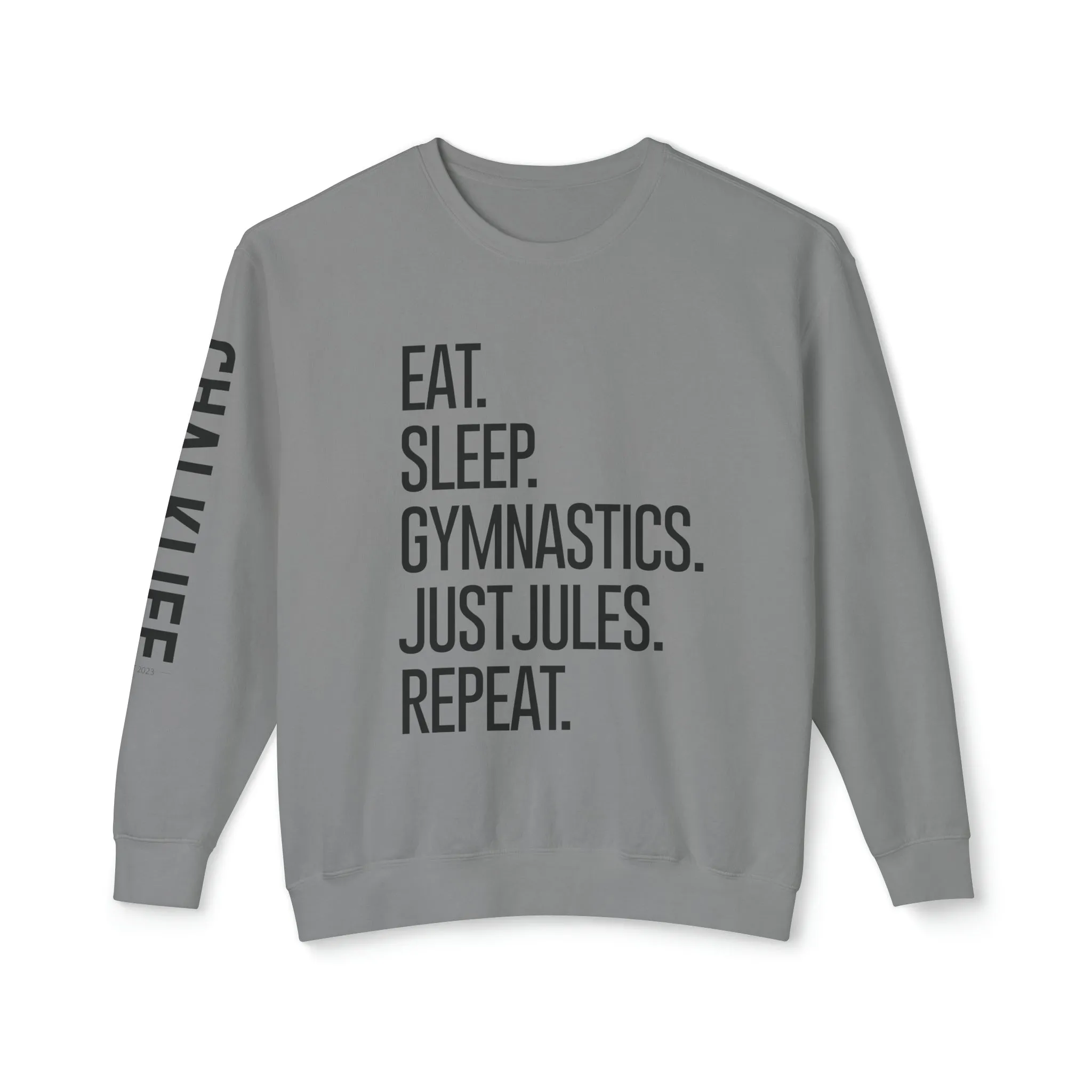 JustJules - Women's Gymnastics Events Spine - Lightweight Crewneck Sweatshirt
