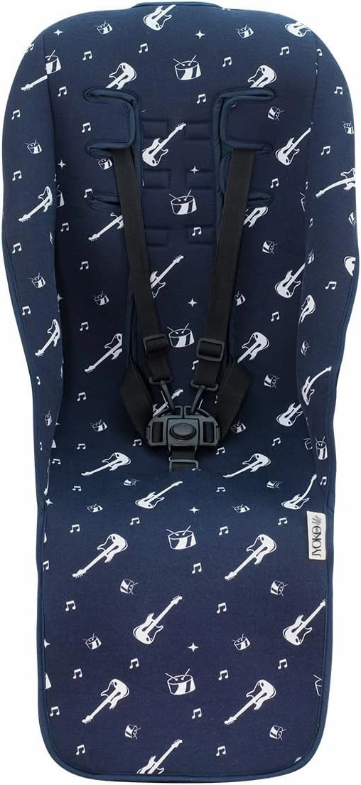 JYOKO Kids mat Compatible with Uppababy Vista 100% Cotton   Foam   3D Air Confort (Rock Hero)