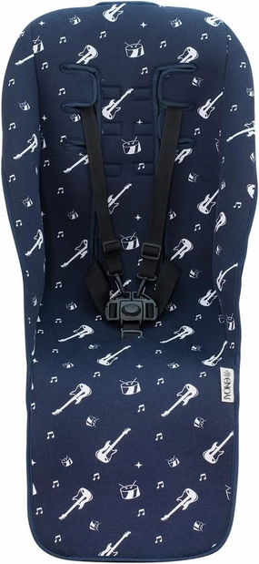 JYOKO Kids mat Compatible with Uppababy Vista 100% Cotton   Foam   3D Air Confort (Rock Hero)