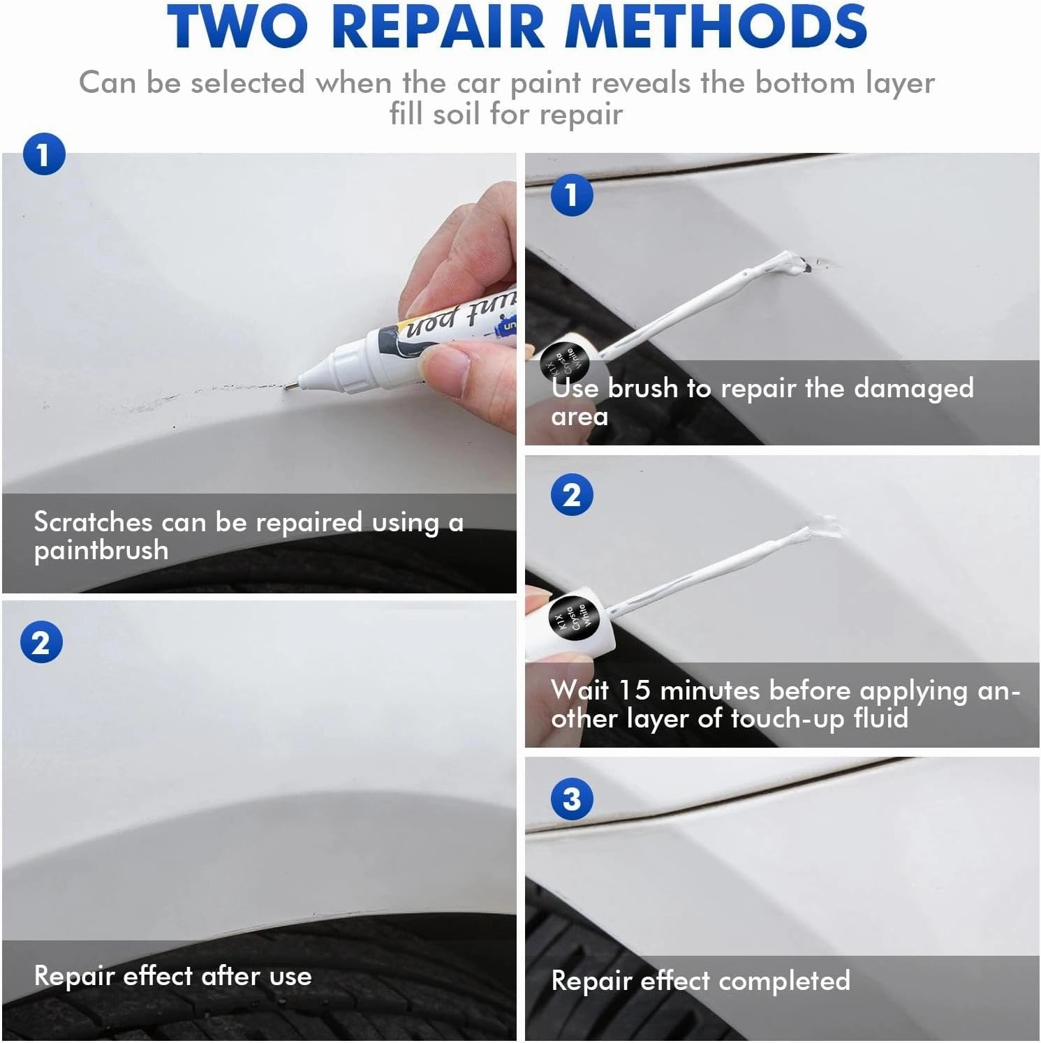 K1X Crysta White Touch Up Paint Compatible with Subaru, DIY Car Paint Scratch Repair, Automotive Paints, Quick & Easy Fix Scratch Repair for Crosstrek/Outback/Forester/Ascent/Impreza/BRZ