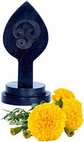 Karungali Vel With Stand | Karungali Vel 4 Inch Stand Original - 4 Inches Height Natural Black 1 Piece, Ebony Wood