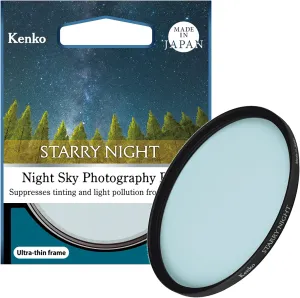 Kenko Starry Night Filter 58mm Light Pollution Reduction Filter for Astronomical and Night City View Photography