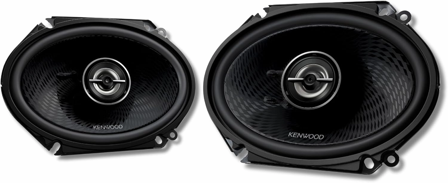 Kenwood KFC-C6898RS 6"x8" 2-Way Car Speakers – 360W Peak Power, Polypropylene Woofer Cone, Balanced Dome Tweeter, Acoustic Sound Harmonizer