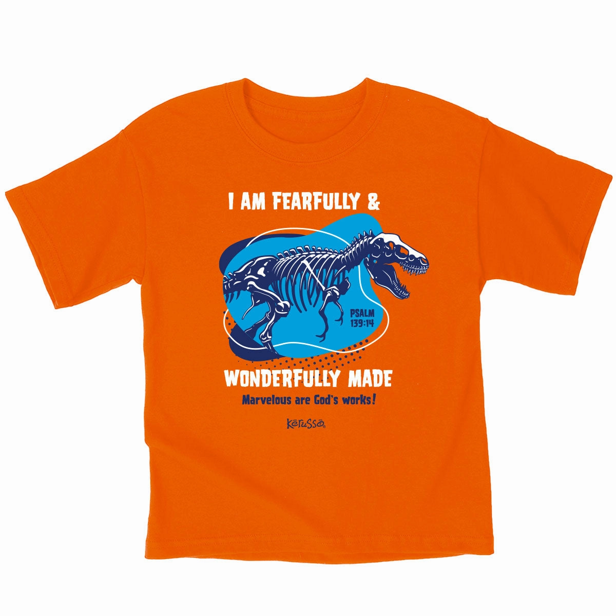 Kerusso Kids T-Shirt Wonderfully Made Dinosaur