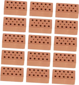 KESYOO 40Pcs Miniature Brick Models for Landscaping DIY Building Accessories Realistic Pottery Clay Figurines for Creative Mini Scenes and Play