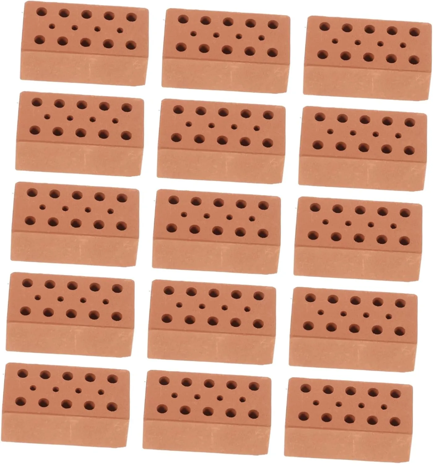 KESYOO 40Pcs Miniature Brick Models for Landscaping DIY Building Accessories Realistic Pottery Clay Figurines for Creative Mini Scenes and Play