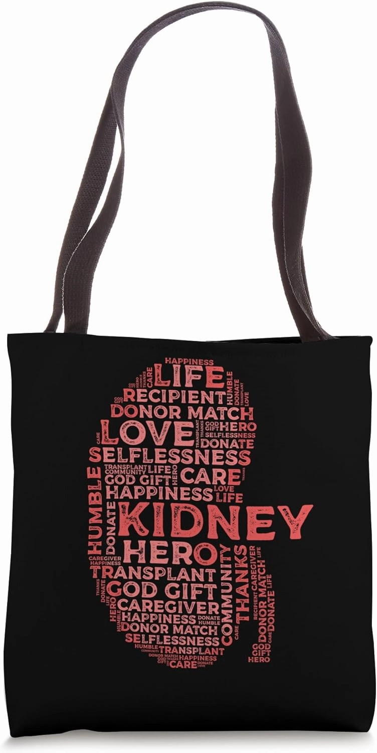 Kidney Donation Awareness Word Cloud Tote Bag