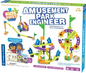Kids First: Amusement Park Engineer | STEM Kit | Early Learning | STEM Toys | Building Kit |Ages 3  | Pre- School Toys | Kid's Science