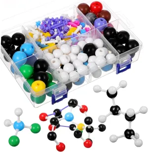 Kisangel 1 Set Organic Chemistry Model Kit Molecular Building Kit for Classroom Learning Easy Assembly Strong and Sturdy Educational Tool for Chemistry Students and Teachers