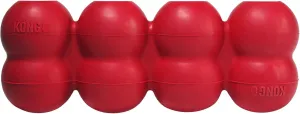 KONG Goodie Ribbon - Stuffable Natural Rubber Dog Toy - with Four Fillable Goodie Grippers for Enrichment Play - Bone-Shaped Chew Toy - for Medium Dogs