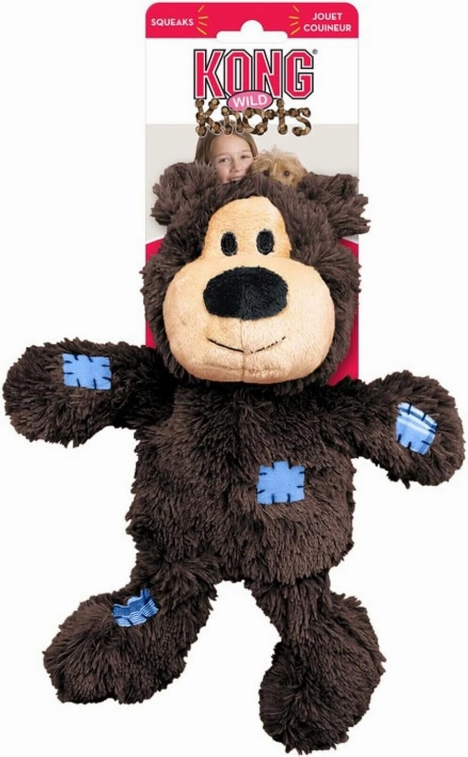 KONG Wild Knots Bears Durable Dog Toys Size:Med/Large Pack of 2, Medium Breeds
