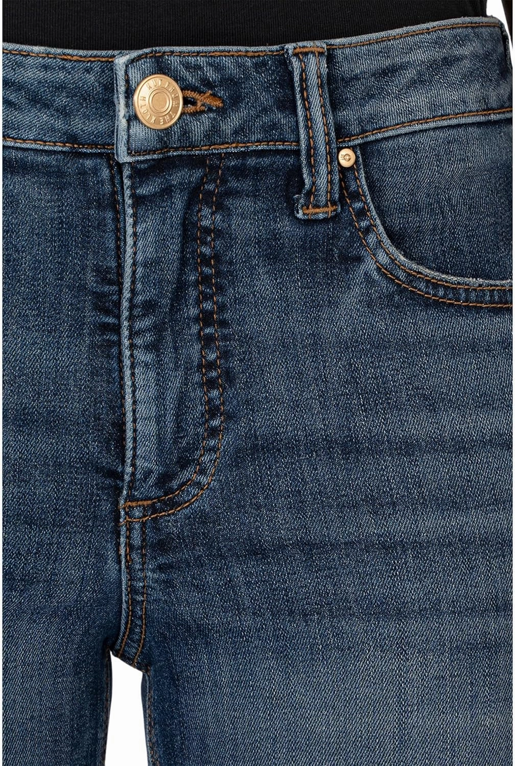 KUT from the Kloth Women's Stella High-Rise Fab Ab Flare W/Raw Hem
