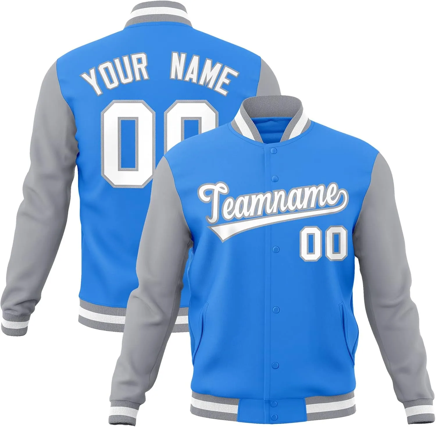 KXK Custom Men/Women/Youth Varsity Baseball Jacket Blend Letterman Jackets Stitched Personalized Name Number Logo Big Size