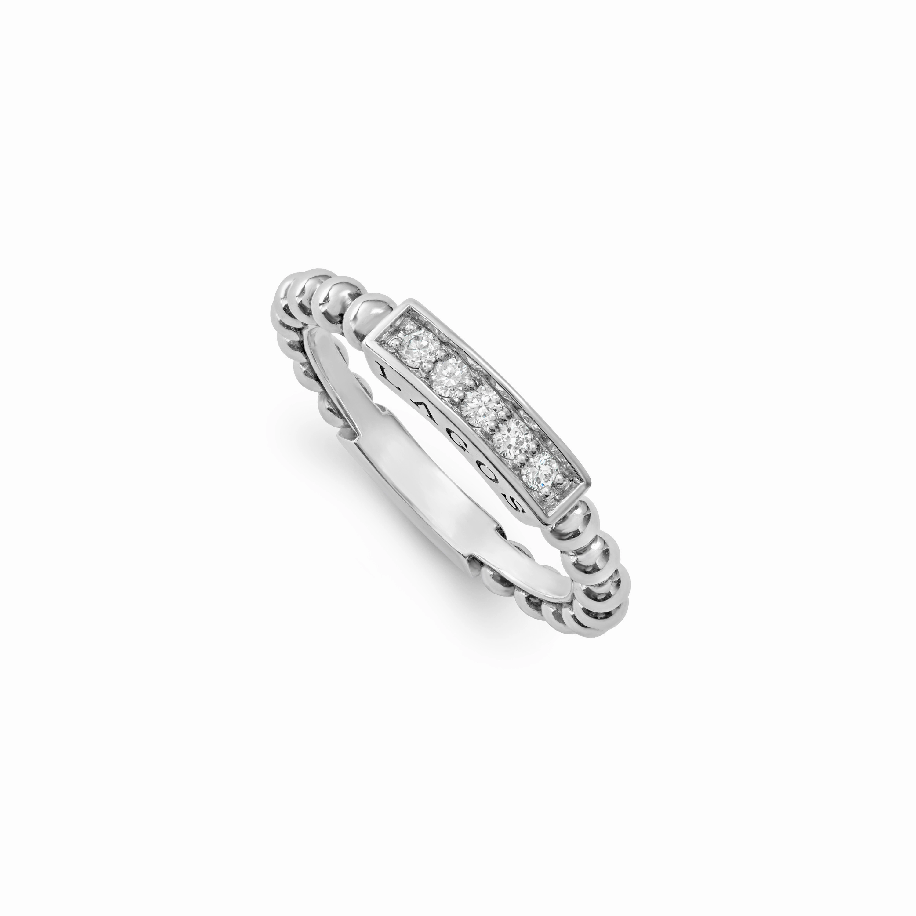 LAGOS Caviar Spark Diamond Stacking Ring