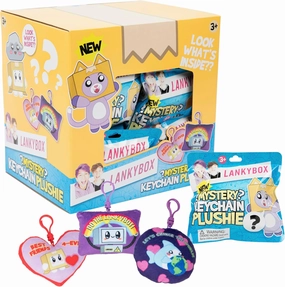 LankyBox Mystery Plush, Collectible Clip-ons, Officially Licensed LankyBox Merch-Case of 18 Pieces