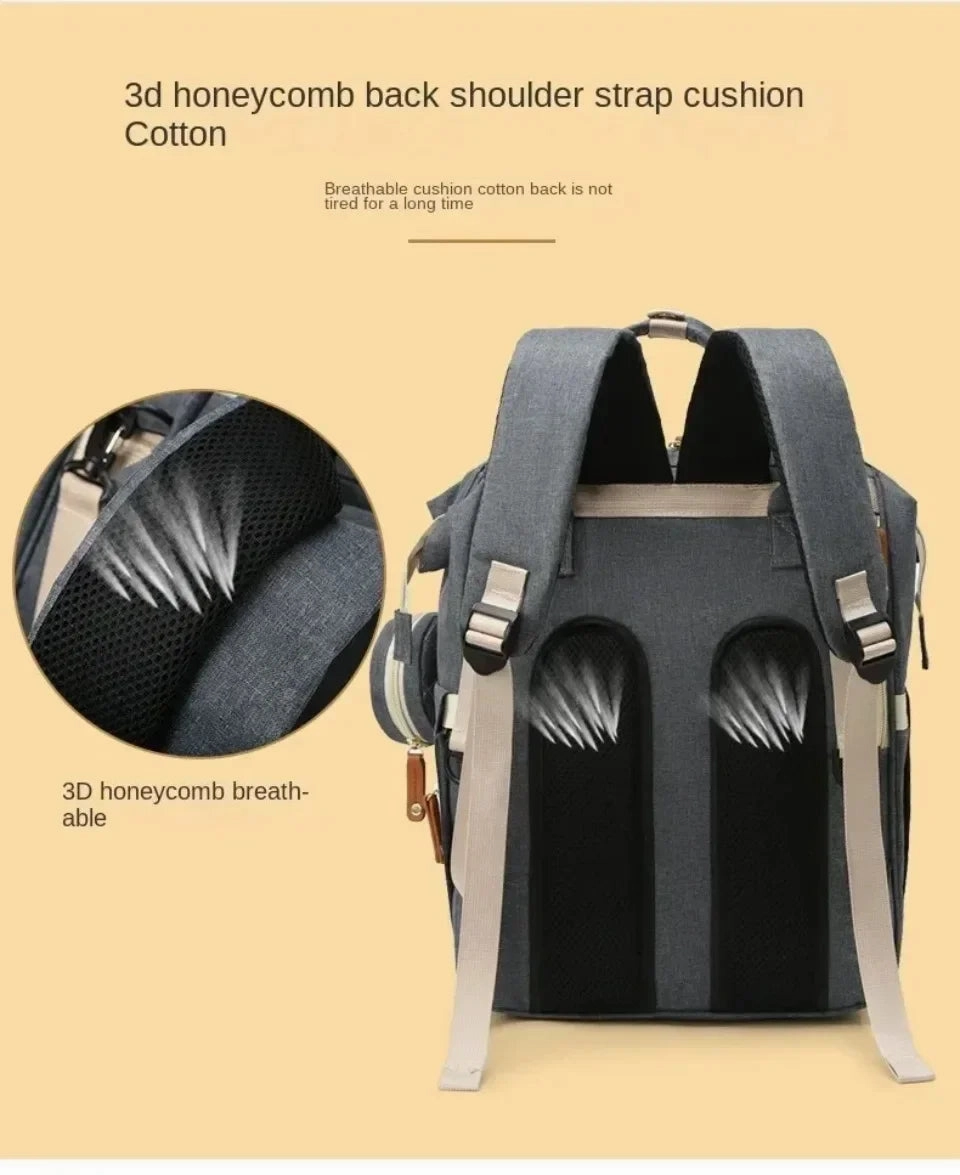Large Baby Diaper Backpack with Changing Pad for Parents