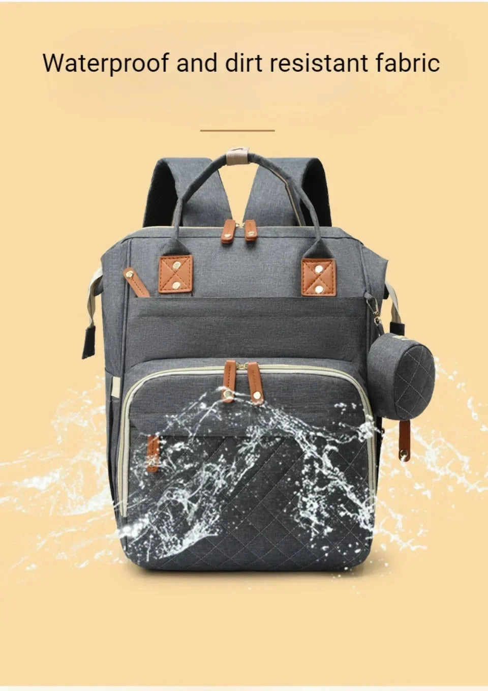 Large Baby Diaper Backpack with Changing Pad for Parents