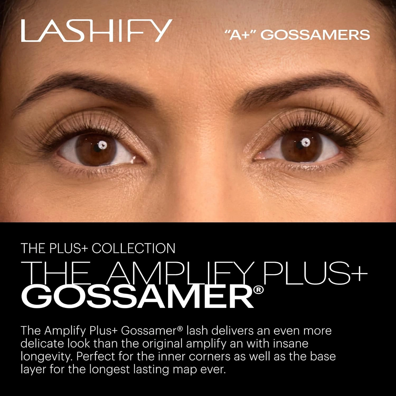 Lashify Amplify Plus  12mm Eyelash Extensions Refill in Truffle Color, Easy DIY False Lashes for the Most Delicate, Natural and Long Lasting Look