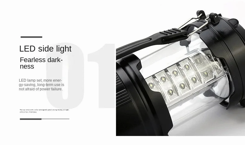 LED Hight power White Outdoor Camping Lamp Portable Stretch Camping Lamp Portable Tent Pull Lantern Emergency Light
