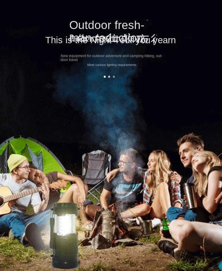 LED Hight power White Outdoor Camping Lamp Portable Stretch Camping Lamp Portable Tent Pull Lantern Emergency Light