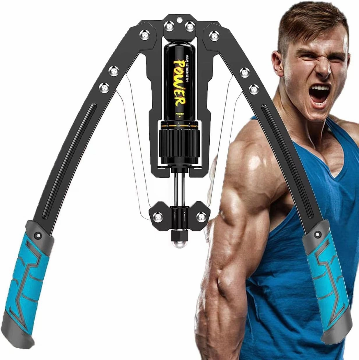 LEJIEYIN Twister Arm Exerciser - Adjustable 22-440lbs Hydraulic Power/Home Chest Expander/Shoulder Muscle Training Fitness Equipment/Arm Enhanced Exercise Strengthener