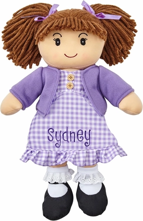 Let's Make Memories Personalized Rag Doll - Mini-Me Doll - Doll for Girls - Toy for Girls - Light Brown Hair