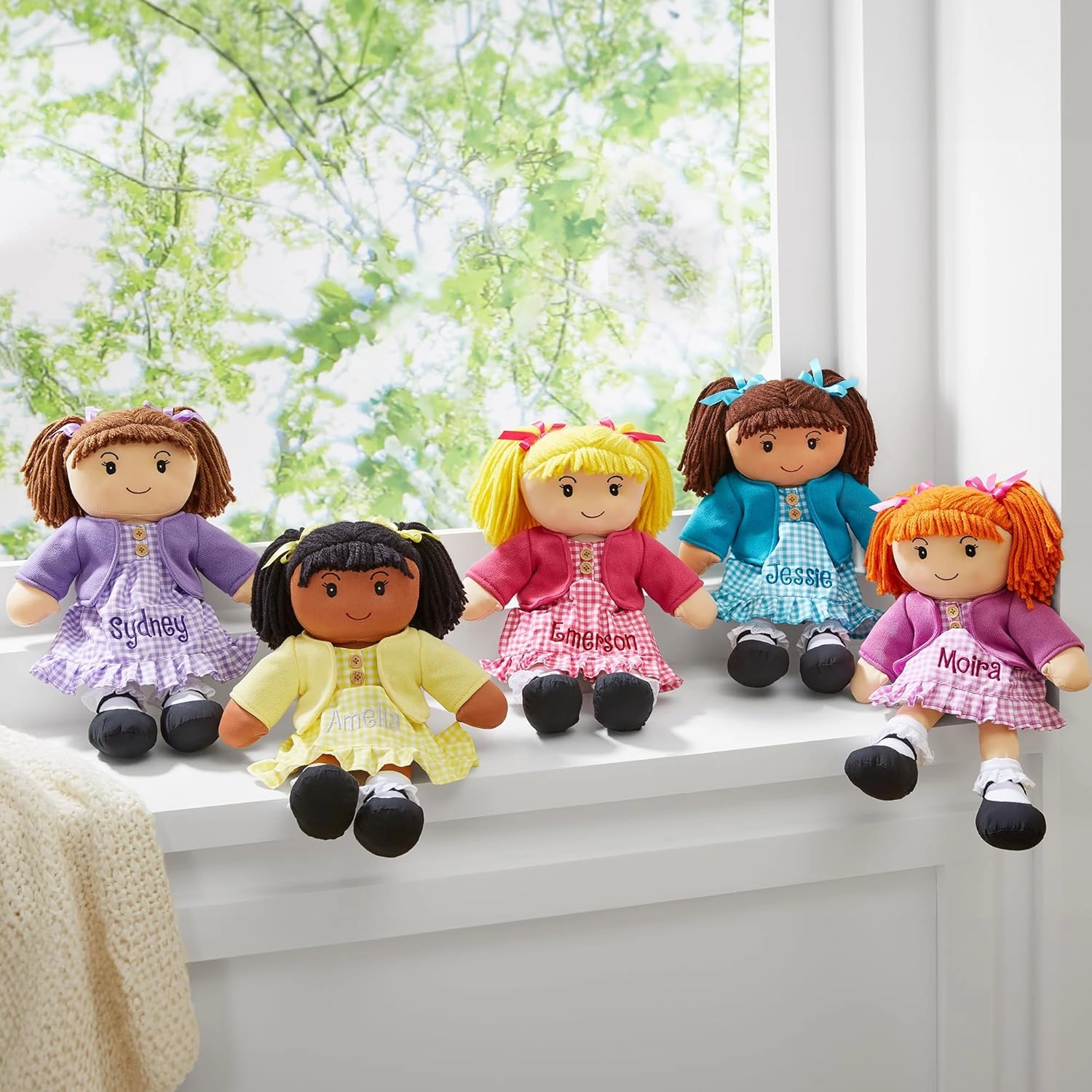 Let's Make Memories Personalized Rag Doll - Mini-Me Doll - Doll for Girls - Toy for Girls - Light Brown Hair