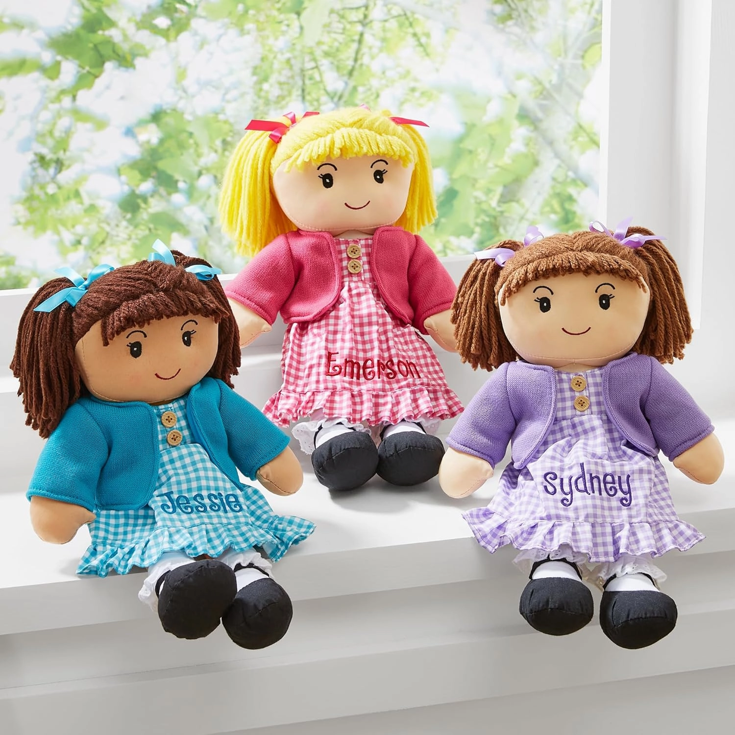 Let's Make Memories Personalized Rag Doll - Mini-Me Doll - Doll for Girls - Toy for Girls - Light Brown Hair